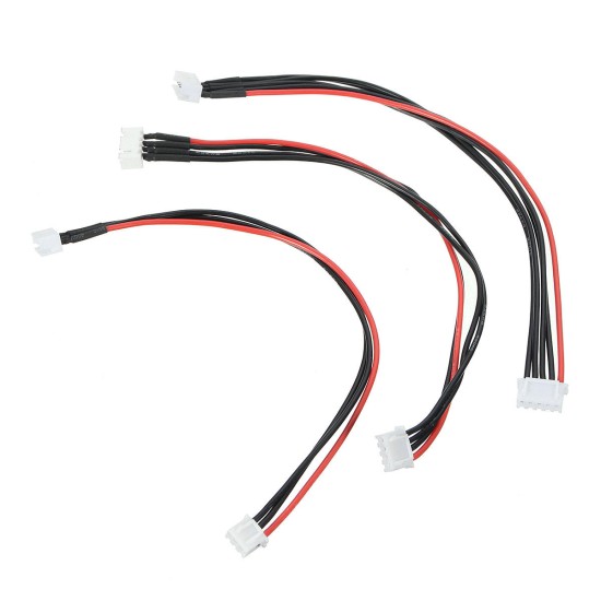 100Pcs Silicone Wire 2S/3S/4S 6 Pin JST-XH Connector Balance Extension 400MM Adapter Cable
