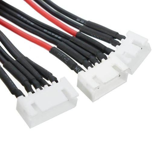 100Pcs Silicone Wire 2S/3S/4S 6 Pin JST-XH Connector Balance Extension 400MM Adapter Cable