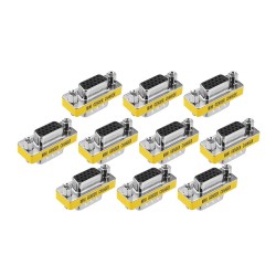 10Pcs DB15 Mini Gender Changer Adapter Female to Male Plug Adapter Connecters 10Pcs DB15 Mini Gender Changer Adapter Female to Male Plug Adapter Connecters