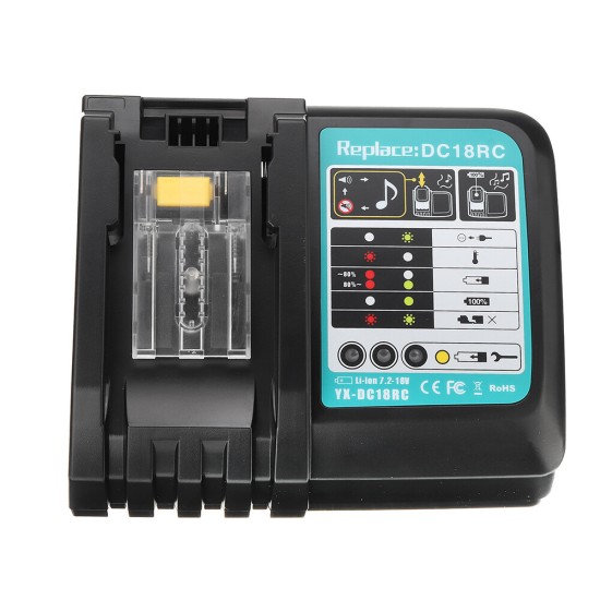 18V DC18RA DC18RC 3A Li-Ion Battery Charger for Makita 7.2V-18V DC18RC BL1860 BL1845 1815 Power Tool Charger