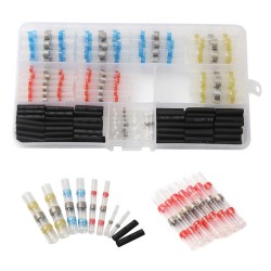 250pcs Waterproof Heat Shrink Tube Butt Terminals Solder Seal Sleeve Wire Connectors 250pcs Waterproof Heat Shrink Tube Butt Terminals Solder Seal Sleeve Wire Connectors