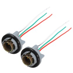 2Pcs Turn Light Brake LED Bulb Socket Connector Wire Harness for 1157 BAY15d 2Pcs Turn Light Brake LED Bulb Socket Connector Wire Harness for 1157 BAY15d