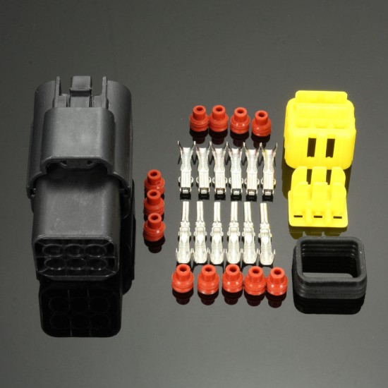 6Pin Waterproof Electrical Wiring Multi Connectors Male Female Connectors Kit