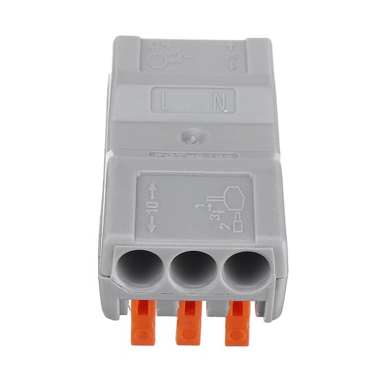 3Pin Wire Docking Connector Termainal Block Universal Quick Terminal Block SPL-3 Electric Cable Wire Connector Terminal 0.08-4.0mm²