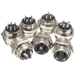 M16 2/3/4/5/6/7/8 Pin Screw Type Electrical Aviation Plug Socket Connector Aviation Connector Plug M16 2/3/4/5/6/7/8 Pin Screw Type Electrical Aviation Plug Socket Connector Aviation Connector Plug
