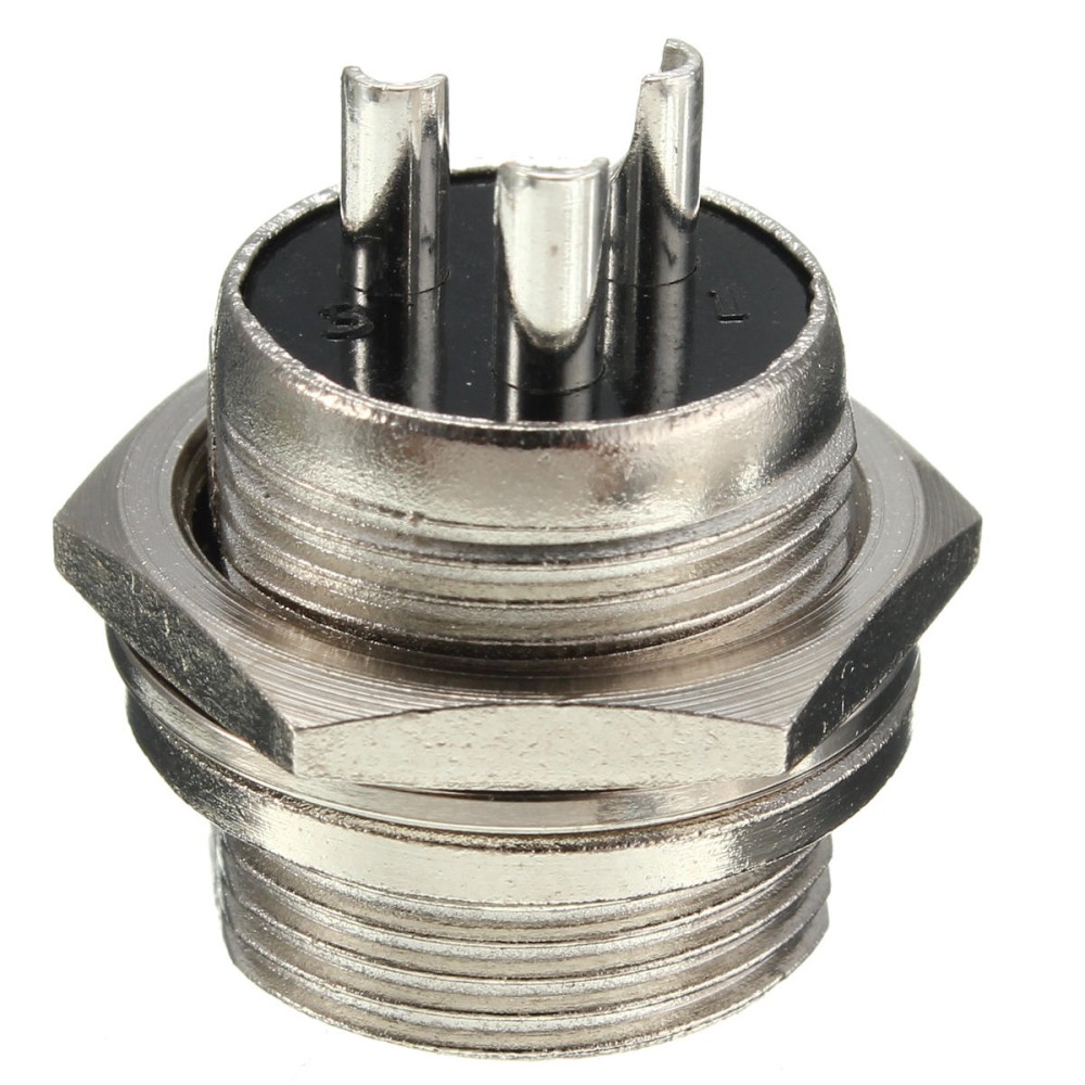 Hilitand M16 16mm 5-Pin Screw-Type Aviation Plug Socket Connector, Waterproof & Airproof For Harsh Environments