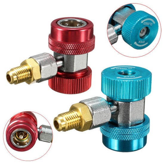 R134a AC Quick Connector Adapter Coupler with Low High HVAC