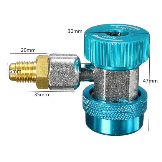 R134a AC Quick Connector Adapter Coupler with Low High HVAC