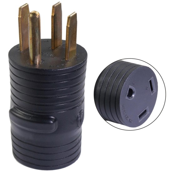 RV Electrical Locking Adapter 50A Male to 30A Female Locking Plug Connector