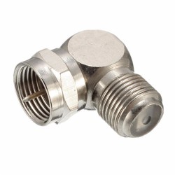 TV Antenna Male To Female Right Angle Cable Connector Adapter TV Antenna Male To Female Right Angle Cable Connector Adapter
