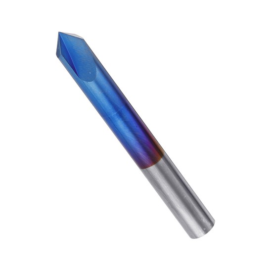 2-12mm 90 Degree Nano Blue Coated Chamfer Mill 2 Flutes CNC Milling Cutter Countersink Drill Bit