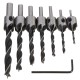 7pcs 5 Flute Countersink Drill Bit Set 3-10mm Carpentry Reamer Steel Woodworking Chamfer