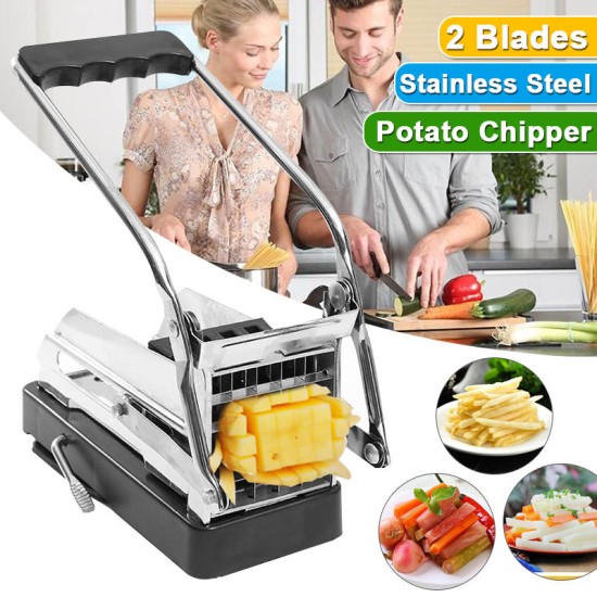 Stainless Steel French Fry Potato Vegetable Cutter Maker Slicer Chopper Cutter Slicer Chipper Cucumber Slice Cut Kitchen Gadgets