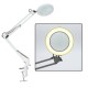 AU Large Lens ed Lamp Desk Magnifier 5x Magnifying Glass w/ Clamp LED