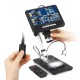 AD207 7 inch 3D Digital Microscope Soldering Tool for Phone/PCB/SMD Repair with Image Rotate Function