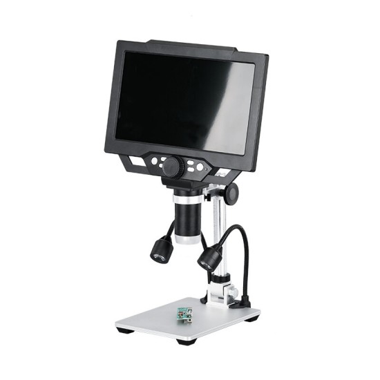 G1600 9 Inches Large Color Screen Digital Microscope HD 12MP Display 1-1600X Continuous with LED Highlight Fill Light