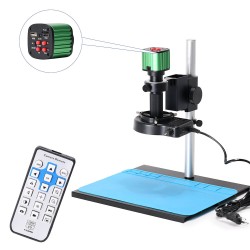 24MP 1080P 60F/S HDMI Video Camera Digital Microscope Set 150X C-mount Lens 56 LED Light Phone Soldering Tools 24MP 1080P 60F/S HDMI Video Camera Digital Microscope Set 150X C-mount Lens 56 LED Light Phone Soldering Tools