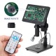 26MP HDMI Digital Microscope 60fps Hight Frames Rate Camera with HDR Mode Can Eliminate Metal Reflection For Soldering 2100X Adjustable HY-2070