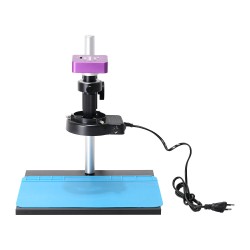 51MP Industrial Digital Video Microscope Camera + 130X C- Mount Lens 56 LED Ring Light + Stand for PCB Repair 51MP Industrial Digital Video Microscope Camera + 130X C- Mount Lens 56 LED Ring Light + Stand for PCB Repair