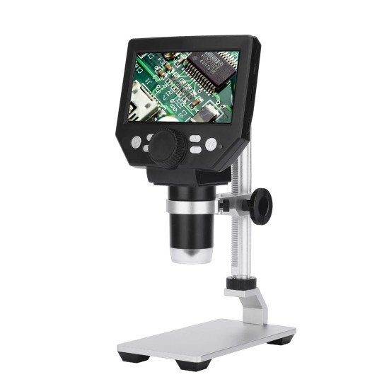 G1000 Portable 1-1000X HD 8MP Digital Microscope 4.3inch Electronic HD Video Microscopes Borescope Magnifier Camera Mobile Phone Repair Microscope