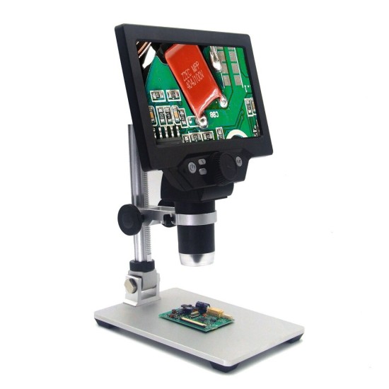 G1200 Digital Microscope 12MP 7 Inch Large Color Screen Large Base LCD Display 1-1200X Continuous