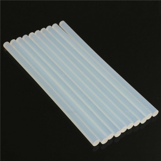 10pcs 11mm x 247mm EVA Clear Hot Melt Glue Adhesive Sticks For Glue Gun