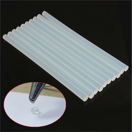 10pcs 11mm x 247mm EVA Clear Hot Melt Glue Adhesive Sticks For Glue Gun