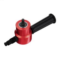 Red/Gold/Grey Double Head Sheet Metal Nibbler Cutter Drill Attachment Metal Sheet Cutter Red/Gold/Grey Double Head Sheet Metal Nibbler Cutter Drill Attachment Metal Sheet Cutter