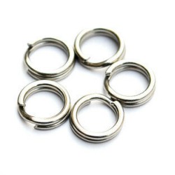 5Pcs 10mm Stainless Steel Split Rings SS Steel Ring Double Loop Split 5Pcs 10mm Stainless Steel Split Rings SS Steel Ring Double Loop Split