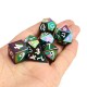 7Pcs Antique Metal Polyhedral Dices Set Role Playing Game Gadget With Bag