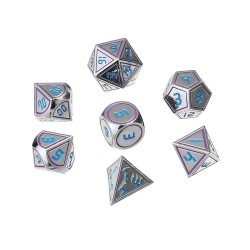 7Pcs Double Color Polyhedral Metal Game Dices Kit Children Digital Education Number Dices Entertianment Game Props For DnD TPRG 7Pcs Double Color Polyhedral Metal Game Dices Kit Children Digital Education Number Dices Entertianment Game Props For DnD TPRG