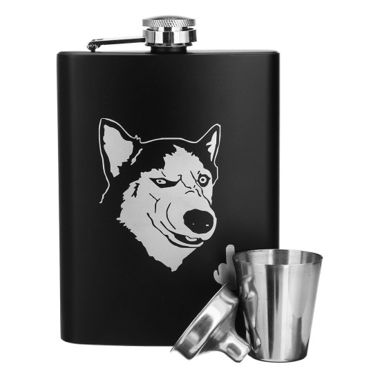 8oz Stainless Steel Pocket Liquor Hip Flask Drink Flagon with Funnel