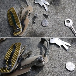 Carbon Fiber Light Weight Pocket Keychain DIY Key Clip Storage EDC Tool Carbon Fiber Light Weight Pocket Keychain DIY Key Clip Storage EDC Tool