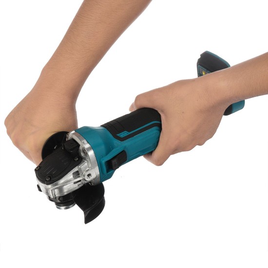 388VF 100mm/125mm Brushless Angle Grinder Rechargeable Electric Cutting Grinding Tool W/ 1/2 Battery