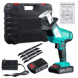 21V 3000RPM Electric Cordless Reciprocating Saw For Wood Metal Cutting With Battery 21V 3000RPM Electric Cordless Reciprocating Saw For Wood Metal Cutting With Battery
