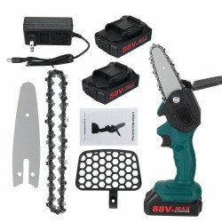 Mini Chainsaw Cordless Battery Power-Chain-Saws 4In Electric Battery Portable One-Hand Handheld, 88VF Rechargeable Operated for Tree Trimming Mini Chainsaw Cordless Battery Power-Chain-Saws 4In Electric Battery Portable One-Hand Handheld, 88VF Rechargeable Operated for Tree Trimming