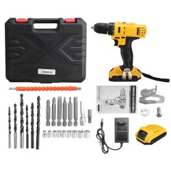 21V 520N.m Electric Drill Cordless Rechargeable Screwdriver Hammer Drill Set w/ Battery 21V 520N.m Electric Drill Cordless Rechargeable Screwdriver Hammer Drill Set w/ Battery