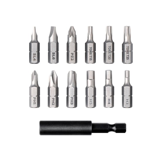 3.6V 2000mAh Cordless Rechargeable Screwdriver Li-ion 5N.m Electric Screwdriver With 12Pcs S2 Screw Bits for Home DIY