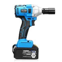 15000mAh Electric Impact Wrench 340Nm Cordless Brushless with 2 Lithium Battery 15000mAh Electric Impact Wrench 340Nm Cordless Brushless with 2 Lithium Battery
