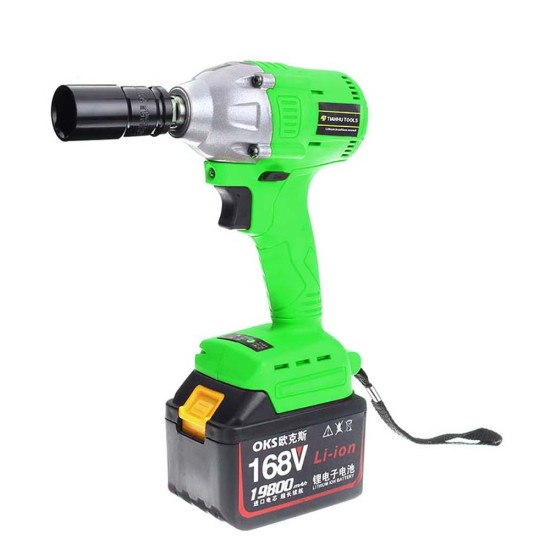 168V Cordless Portable Small Size brushless Electric Wrench Tool Lithium Battery With Fast Charger