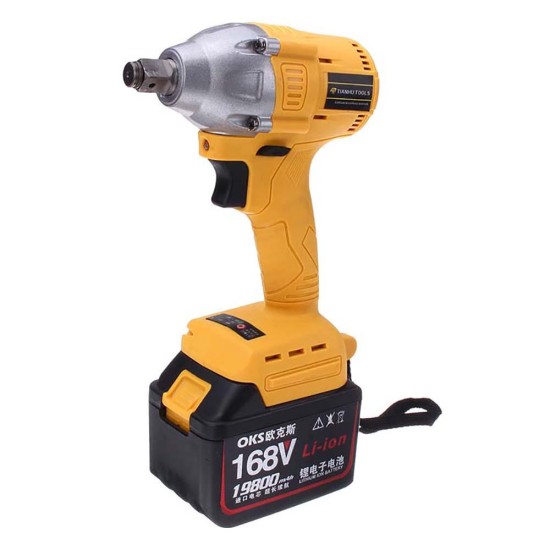 168V Cordless Portable Small Size brushless Electric Wrench Tool Lithium Battery With Fast Charger