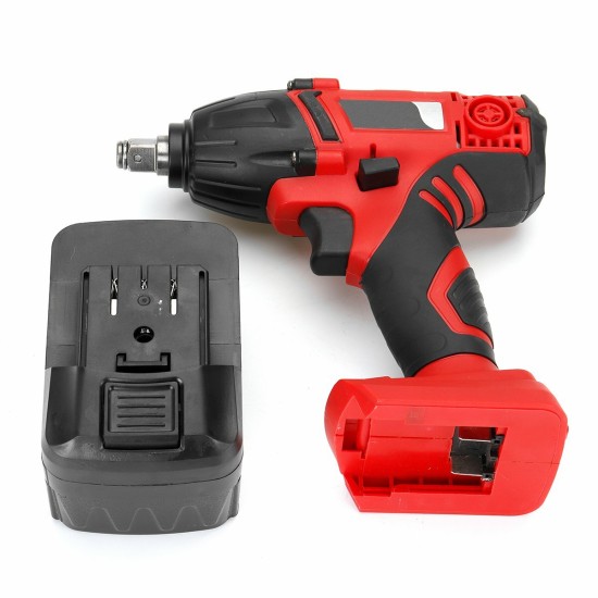 198VF 400Nm High Torque Cordless Electric Wrench W/ 1 or 2 Li-Ion Battery 1 Charger