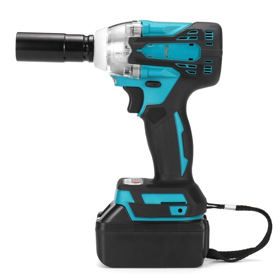 2 in1 18V 588N.m. Li-Ion Brushless Cordless Electric 1/2inch Wrench 1/4inch Screwdriver Drill