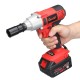 21V Li-ion Electric Impact Wrench Cordless High Torque Power Wrench with 2 Battery