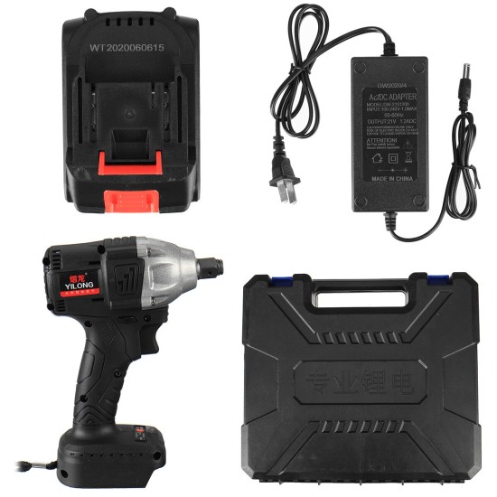 288VF Cordless Brushless Electric Wrench 600N.m Impact Wrench 20000mAh Recharge