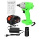 520Nm 198TV 19800mAh Electric Cordless Impact Wrench Driver Tool 1/2inch Ratchet Drive Sockets