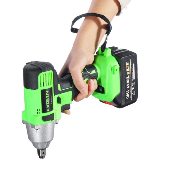 98VF Brushless Impact Wrench 320N.m Electric Cordless Rechargeable Driver Woodworking Tools