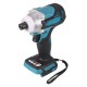 2 in1 18V 800N.m. Li-Ion Brushless Cordless Electric 1/2"Wrench 1/4"Screwdriver Drill Replacement for Makita Battery