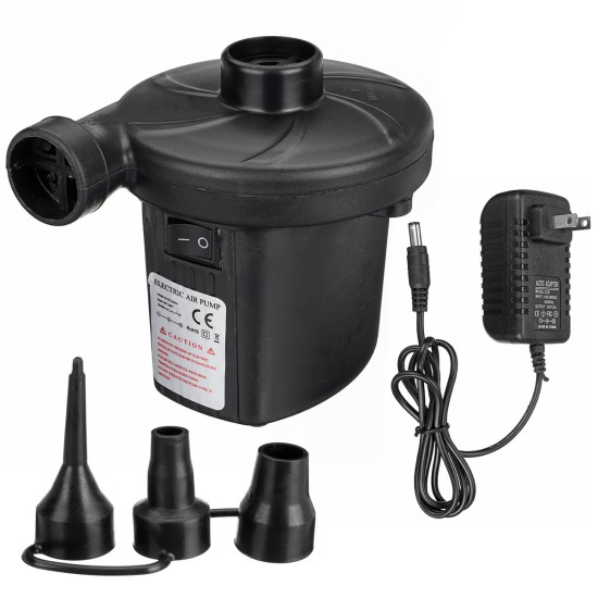 110-240V 10000pa Max Electric Air Pump Quick Air Filling Pump Portable Inflator Deflator Pump With 3 Detachable Nozzles