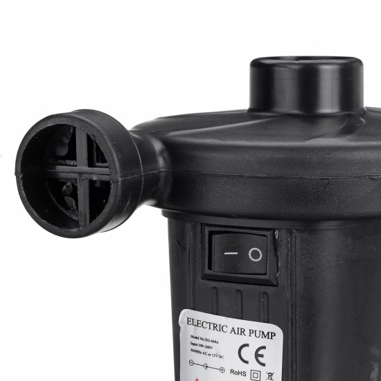 110-240V 10000pa Max Electric Air Pump Quick Air Filling Pump Portable Inflator Deflator Pump With 3 Detachable Nozzles